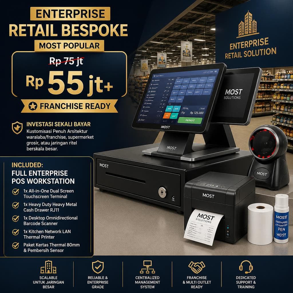 INCLUDED: FULL ENTERPRISE POS WORKSTATION
